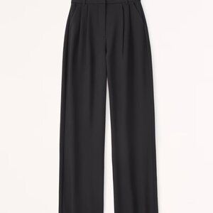 Curve Love A&F Sloane Tailored Wide Leg Pant
